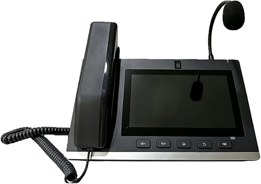 A308i Android Console IP Phone/7-inch Color Touch Screen/HD Audio and Video Call / 5 Million Pixels/Support Full-Duplex Call/Equipped with gooseneck Microphone