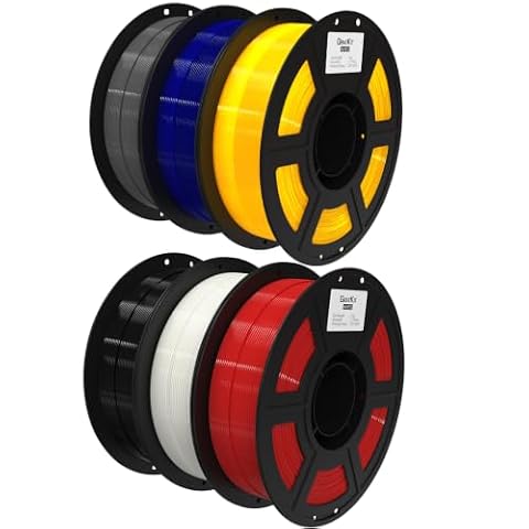 GratKit PETG 1kg - Assorted (Black, White, Grey, Blue, Yellow, Red) (6-pack)