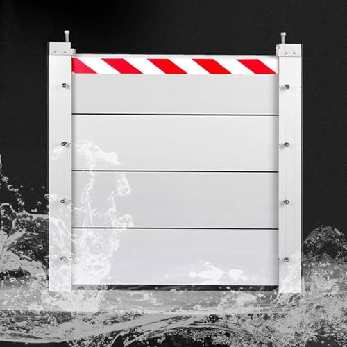 Boucliers anti-inondation réutilisables pour stopper l'eau devant le garage