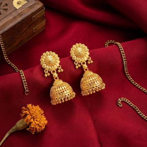 Image of JFL - Jewellery for Less Gold Plated Copper Earrings For Women
