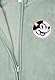 United Labels Disney Mickey Mouse Baby Fleece Overall mit Kapuze und Ohren für Jungen und Mädchen - Babykleidung Strampler Onesie Jumpsuit Hellgrün (Hellgrün, 86-92)