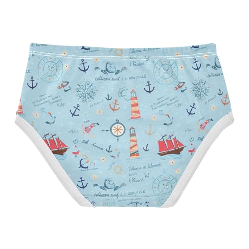 Nautical Lighthouse Toddler Girls's Underwear 2T 202c13292