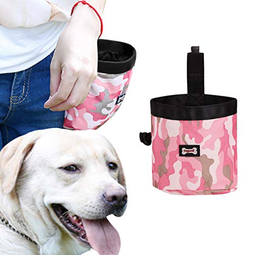 MioCloth Dog Walking Bag Treat Tote Bait Holder Snack Container for Training Animal Pet Toy Pack Poop Bag Dispenser Carries Pet Supply Accessory