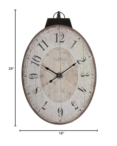 A & B Home 35002 A&B Home Antique Lu Ville Wall Clock Wall Accent thumb #3