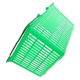 GETAJGHSD Einkaufskorb Plastik Robust Großer Aufbewahrungskorb Für Supermärkte Und Obstläden Extra Dicker Tischkorb Mit Griff Praktischer Kosmetikorganizer