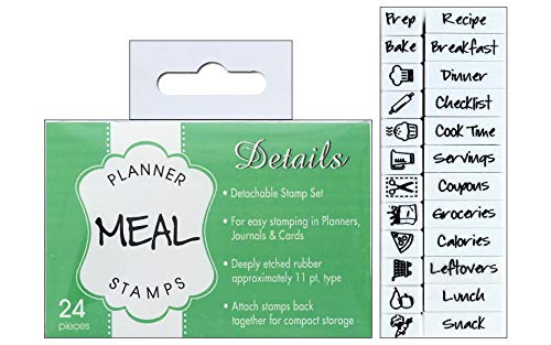Contact USA Details Meal Planner Stamp Set