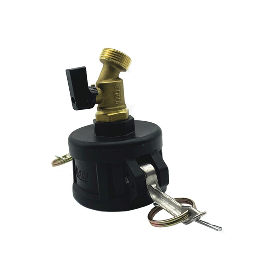 SEIWEI 2" to 3/4" Hose Conversion Adapter, Quick-Connect, PP Material, Garden Hose Fittings, IBC Tote Faucet Adapter