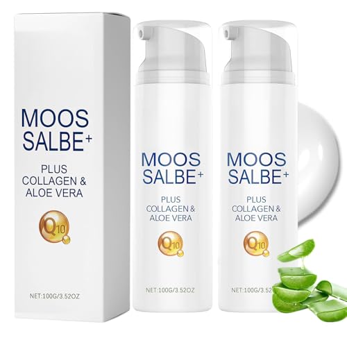 agctrler Moosungüento Plus, 2 unidades de crema de musgo para reparación activa de la piel, contra imperfecciones y brillo de la piel, crema de musgo natural de aloe vera, contra arrugas faciales para