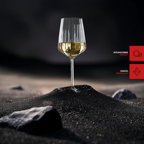Foto von Spiegelau Weißweingläser 4er Set, 440 ml, LifeStyle, 4450172, Weinglas aus Kristallglas, spülmaschinenfest, Klar