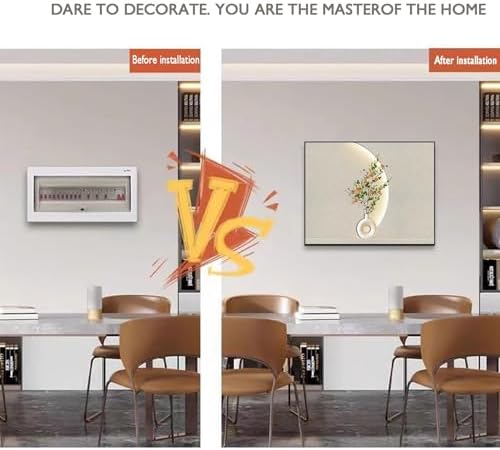 Wall Mounted Electrical Panel Cover - Decorative Fuse Box Cabinet for Hidden Circuit Breaker, Modern Design (40x30cm) - Stylish Wall Art & Circuit Protection Solution