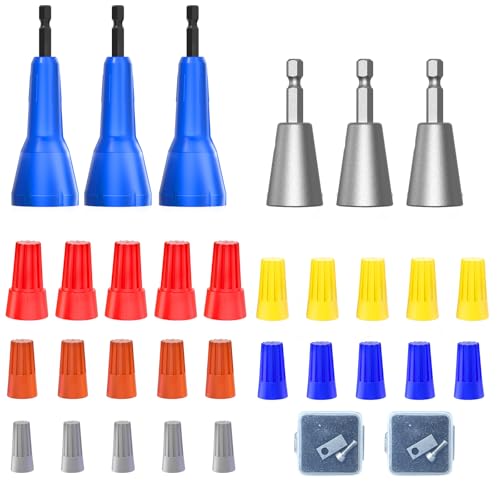 Wire Twister Tool for Drill, 8/10/12/14 AWG Gauge Electric Wire Stripper, Wire Twister Tool for Drill, Wire Stripper Tool for Drill (Wire Twister Tool Set)