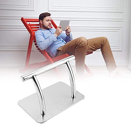 GOTOTOP Edelstahl Friseurstühle Salon Fußstütze Friseursalons Fussstuetze professionelle Fußablage polierte Oberfläche für Frisierstuhl, Friseursalon