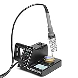 ExcLent 60W WEP soldadura de fundición de hierro estación de temperatura variable LED pantalla + pistola stand