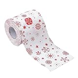 Rollo de Papel Higiénico de Navidad - Papel Higiénico con Patrón de Navidad | Rollo Servilletero Con Patrón De | Toallitas en rollo de Papá Noel, Decoraciones navideñas | Servilleta de Papel con