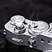 Camera Metal Shutter Release Button for Fujiflm X100VI,X100V,X-T3,X-T2,X-T30,X-PRO1,X-PRO2,X-PRO3,X-M5 X-E5 X-Half,for LeicaM10,M9,for Nikon Df DSLR/SLR (Silver)