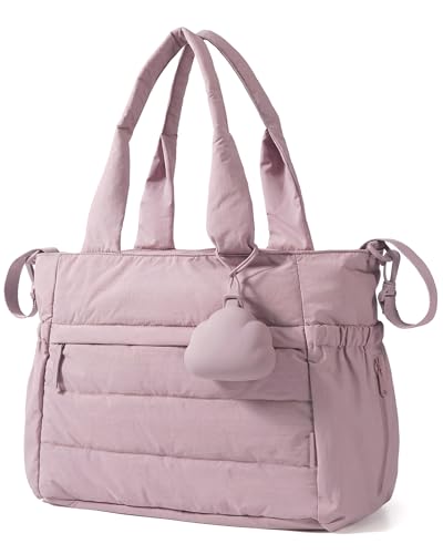 BAGSMART Diaper Tote with Changing Pad & Pacifier Case