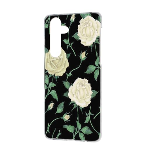 Galaxy S25 用 SC-51F SCG31 SM-S931Z 対応 花柄 薔薇 フラワー ホワイトローズ スマホケース ギャラクシーs25のカバー けーたい ケース h130a02