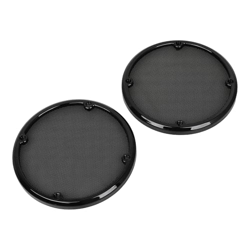 Image of Rear Speaker Grill Mesh Cover For Harley Road Glide Electra Glide Tri Glide Ultra Limited 2014-2023,Black Mesh+Black Trim