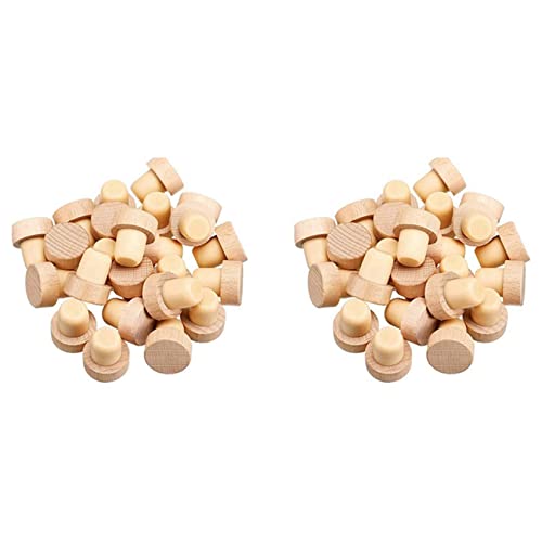 SweetSerenade Bouchons de Liège en Forme de T de Liège de Bouteille de Vin Réutilisables en Bois et en Caoutchouc
