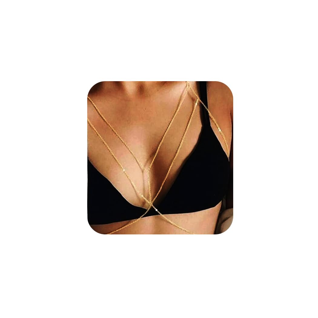 Layered Bikini Belly Chain Gold Body Chain Beach Jewelry for Women and Girls-image-19