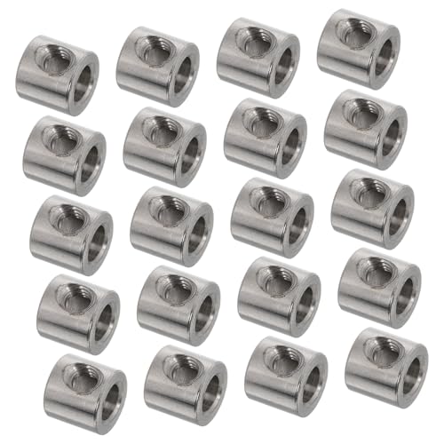 OUNONA 20pcs Wire Rope Cable Clips Construction for Secure Fastening Home Industrial and Outdoor Settings Locking Fasteners for