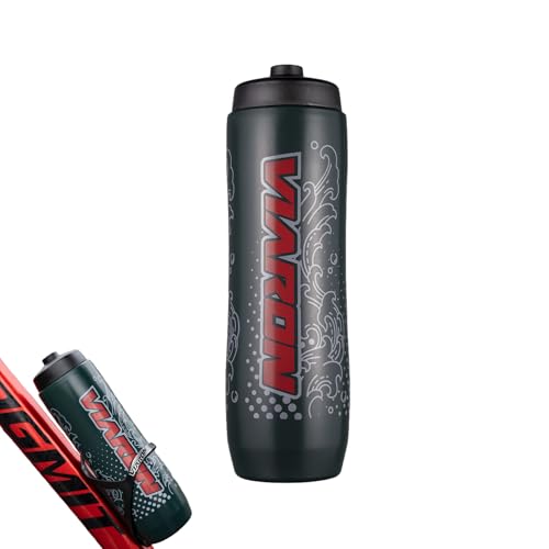 Botella de agua para gimnasio: botellas de agua deportivas para prensar | Botella para bicicleta sin BPA, fácil de apretar, antifugas, adecuada para la mayoría de jaulas de bicicleta para senderismo y