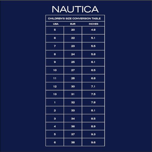 Nautica Sapato aquático protetor infantil, sandália esportiva com bico fechado |Menino - Menina (jov