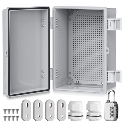 EYPINS Boîte de distribution étanche IP67, boîte de jonction étanche en plastique ABS - Boîtier extérieur - Boîte électrique avec accessoires de...