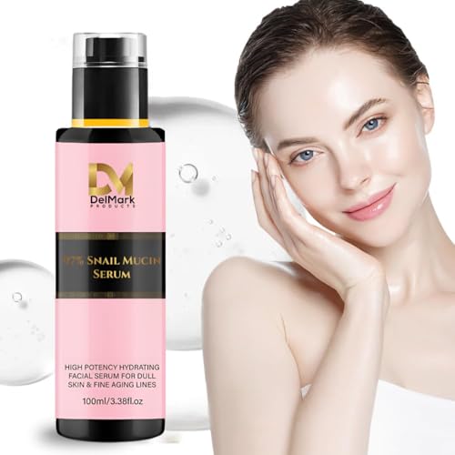 Snail Mucin Serum 100ML, 97% Snail Secretion Filtrate with Hyaluronic Acid, Power Repairing Essence, Dark Spot Remover, Korean Skincare, Hydrating Serum for Face, Eye, and Neck - Image 3