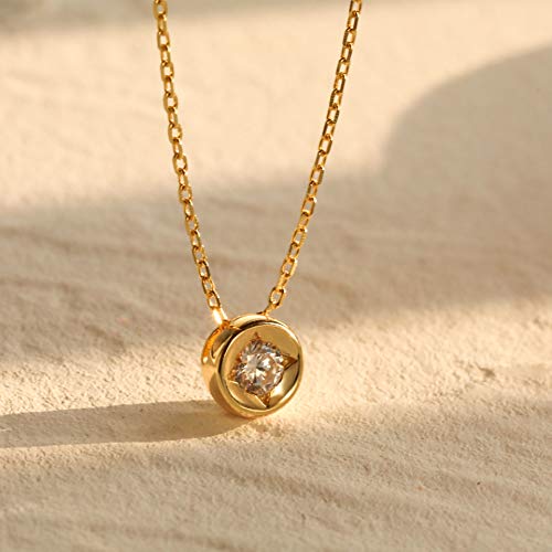 S.leaf Layered Necklace For Women Cubic Zirconia Necklace Sterling Silver Dainty Gold Necklaces For Women Pendant Necklace Layering Necklaces For Women #TOP1