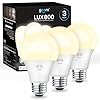 Geeni Smart LED Light Bulb 3 Pack A19 WiFi Dimmable Soft White 800 Lumens, Works with Alexa & Google Assistant, Voice Control, Energy Efficient Smart Bulbs