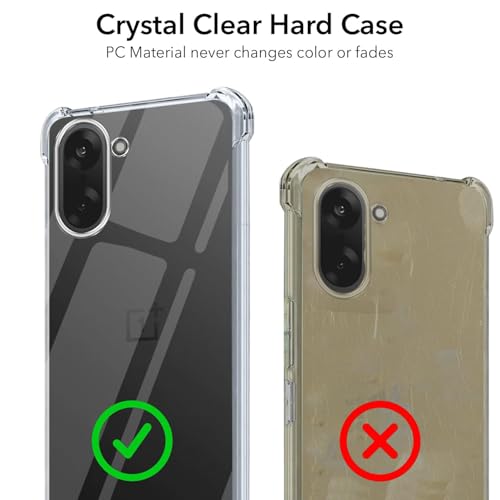 Image of Jkobi Shockproof Crystal-Clear Back Cover for Oneplus Nord CE 5 (Anti Yellow Case | Drop & Camera Protection | Hard Polycarbonate)