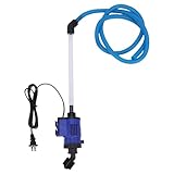 Luqeeg 16w Electric Aquarium Vacuum Gravel Cleaner High Efficiency Filtering Fish Aquarium Water Changer Powerful Pump Cleaning Tool to Various Sizes of Fish for Wash Sand Feces (US Plug 110V)