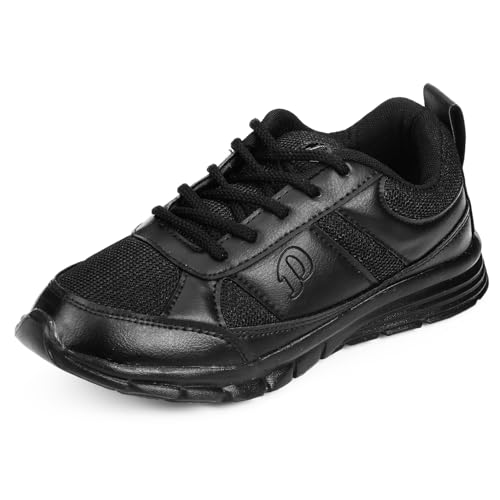 Image of DOCTOR EXTRA SOFT Lightweight EVA Unisex-Child /Kids /Adults Black & White School Uniform Shoe with Memory Foam Cushion & Laces| Sports,Formal,Casual,Running|Comfortable | Durable & Anti-Skid D-3006