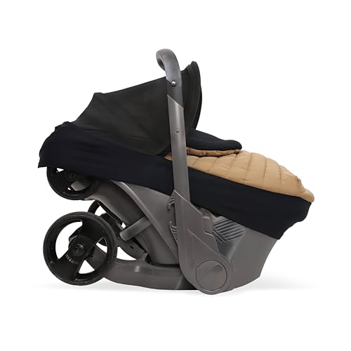 Image of Little Unicorn Winter Car Seat Cover | Premium Insulated Fabric | Universal Fit & Easy to Install | Travel Bag Included (Ginger)