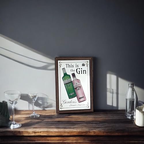 Laurie's Pub and Bar Accessories Gordons Gin Petit miroir