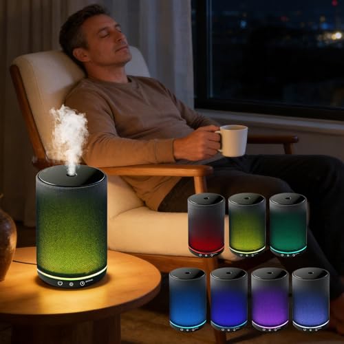 Difusor aromático eléctrico con cubierta de tela 150ml portátil miniatura 7