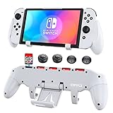 OIVO Switch Grip with Upgraded Adjustable Stand Compatible with Nintendo Switch, Asymmetrical Grip...