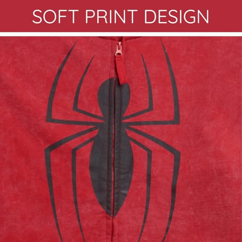 Image of Marvel Spider-Man Matching Family Cosplay Fleece Zip-Up Hoodie