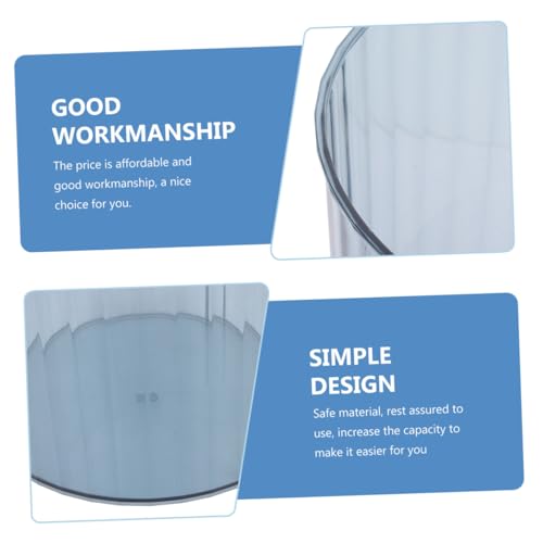 Caneca de basura azul mediana para papel y hogar miniatura 3