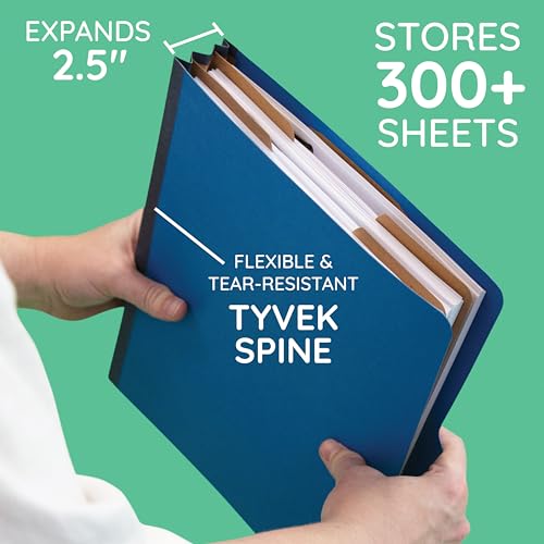 image for Blue Summit Supplies 10 Blue Classification Folders with Dividers - Em