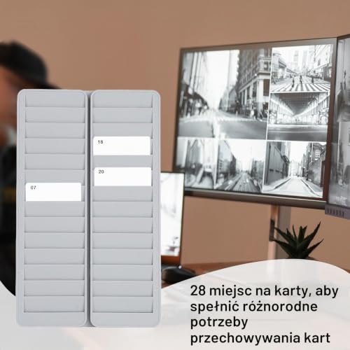 Uchwyt na pliki ścienne, odznaka posiadacza, uchwyt na karty informacyjne, 28 miejsc na karty, hotel, dom, biznes, przechowywanie kart do salonu i kart identyfikacyjnych