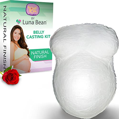 Image of Luna Bean Belly Cast Kit Pregnancy Casting Kit (Natural) – Mom to Be Gift, Best Gifts Expecting Mom, Pregnancy Gifts for First Time Moms, Pregnant Mom Gifts