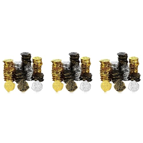 Monedas de plástico para rellenar cofres piratas y organizar juegos infantiles