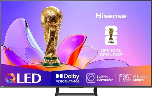 Hisense 65A86Q - TV 65 Pollici, Smart TV, DVB-T2, HEVC, 4K, OLED, Nero, Classe energetica G