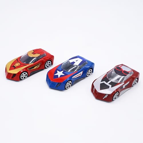 Image of Marvel Go Collection | Rapid Racer 3-Pack| Iron Man, Captain America and Ant-Man | 1:64 Diecast Toy Cars | Ages 3 and Up | Collect Them All | Birthday Gift for Kids