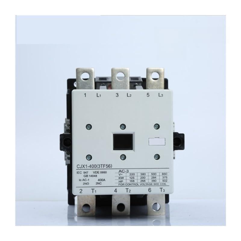 Contacteur triphasé de puissance CJX1-400 adapté pour réseaux électriques industriels 380V