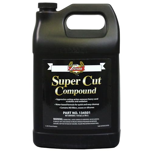 Presta 134532 Super Cut Compound for Removing P800 Grit Heavy Sand Scratches and Oxidation - 32 Oz. product thumbnail 2