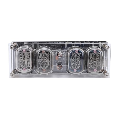 Reloj de Tubo Nixie IN12 Evita Escritorios Aburridos con Luz RGB y Temporizador 6