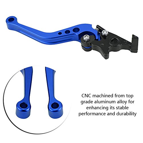 Keenso KEENSOGVO6WAGZQK-02 1 Pair Motorcycle Clutch Lever And Brake, Blue Corrosionproof Break And Clutch Levers Brake Lever Handle Dirt Bike Accessories thumb #6